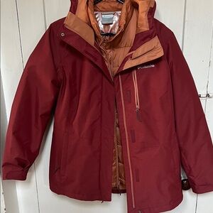 Columbia Interchange 2 in 1  Omni Heat winter jacket